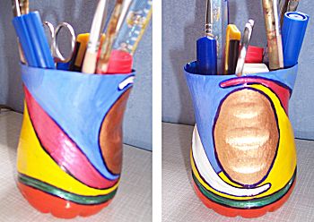 Plastic pennenhouder