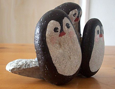 Pinguin van steen