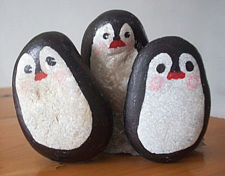 Pinguin van steen