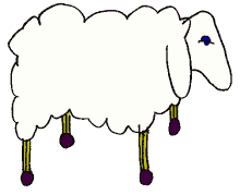 Schaap van luciferdoosje