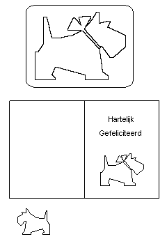 Pop-Up kaart met een hondje