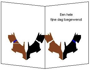 Pop-Up kaart met een hondje