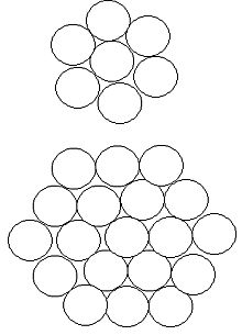 Kerstboom van rolletjes