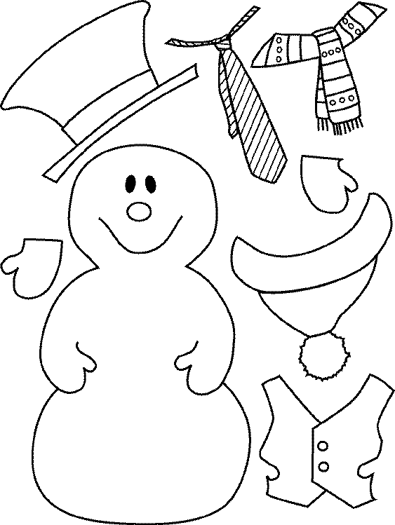 Aankleedpop sneeuwman