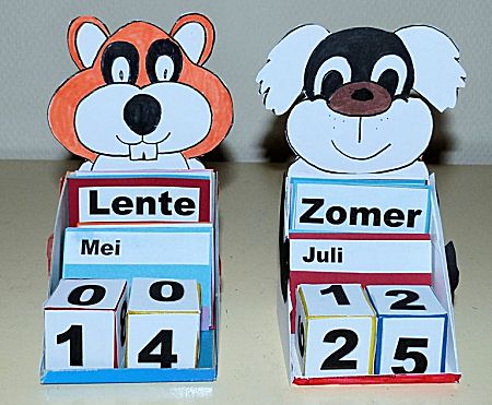 Fonkelnieuw Knutselen met het thema: Kalender DM-61