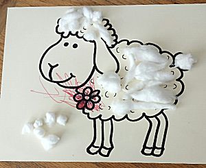 Schaap vullen met watten