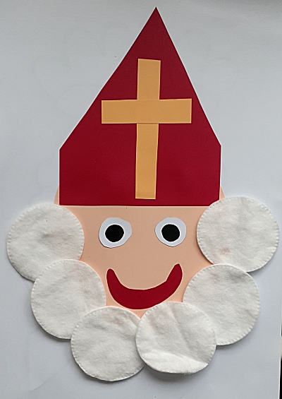 Sinterklaas gezicht maken