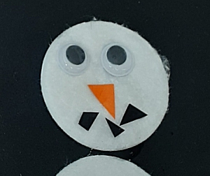 Sneeuwpop van papier