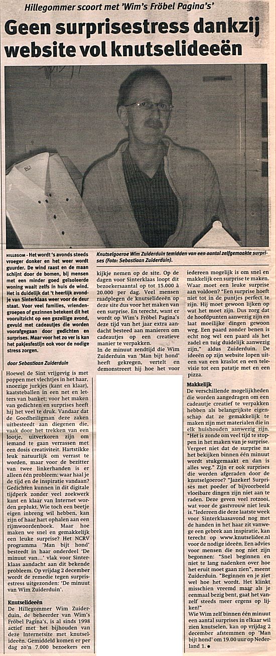 2005-11 -- krant Weekendkrant Bollenstreek