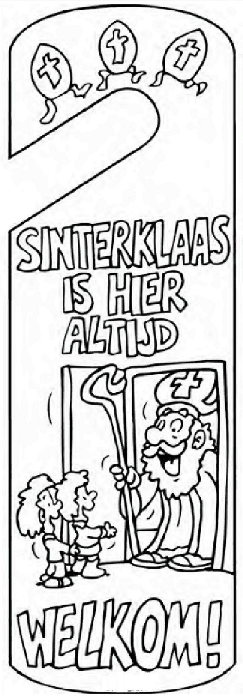 Deurhanger sinterklaas