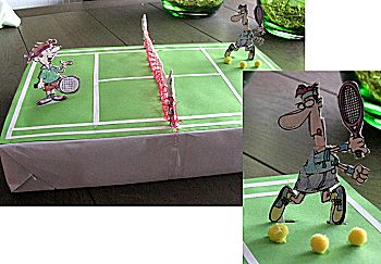 Bediende huren Geometrie Knutselen voor Sinterklaas: Tennisbaan