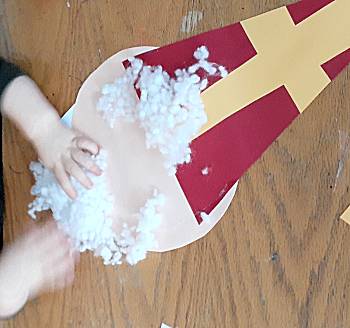 Sinterklaas hoofd maken van papier