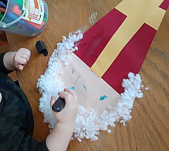 Sinterklaas hoofd maken van papier