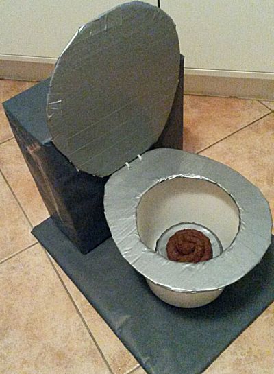 Gevulde toiletpot