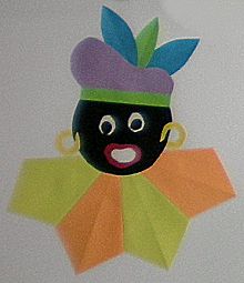 Zwarte Piet vouwen