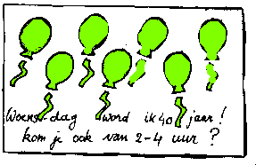 Uitnodigingskaart stempelen